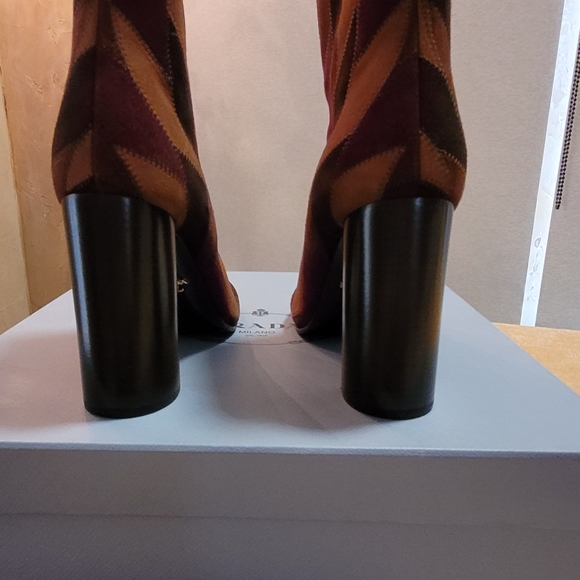 Prada Patchwork Suede Ankle Boots. - Picture 13 of 16